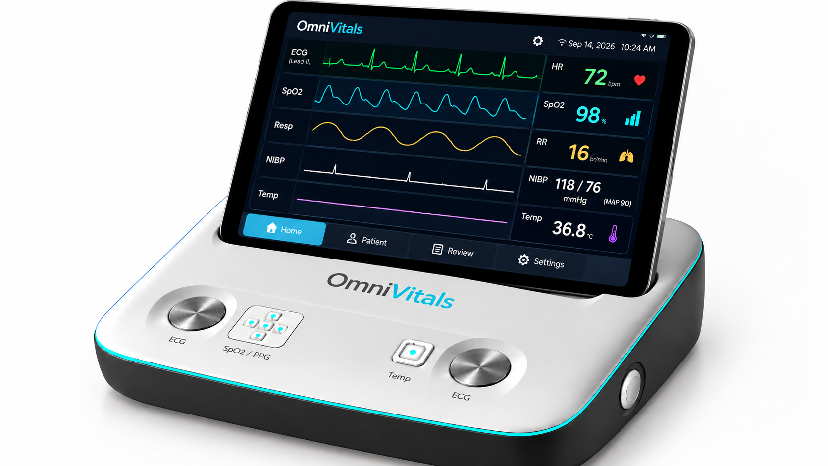 Digivitals tabletop monitor with tablet display